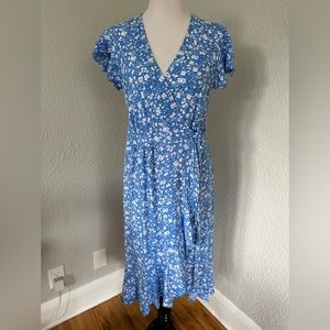 Blue floral dress